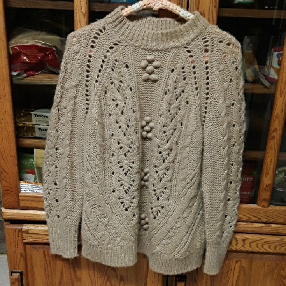 J. Crew Tan Knit Alpaca Blend Sweater - Picture 1 of 8